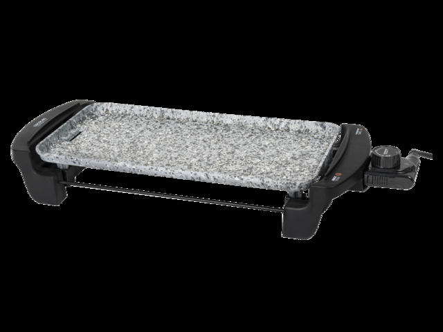 Cecotec Rock&Water 2000. Plancha Eléctrica Con 1800 W Revestimiento Piedra RockStone Termostato Regulable Piezas Aptas Para Lavavajillas Amplia Superficie De Cocinado Cajetín Recogegrasas Plancha De Asar Eléctrica De Cocina