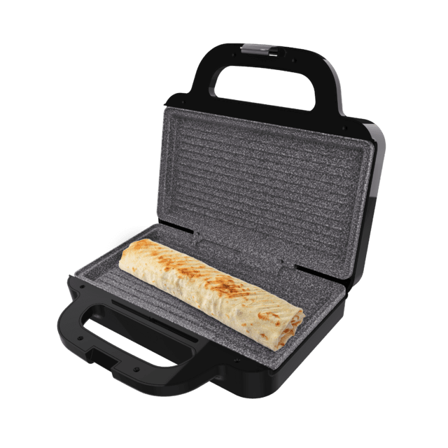 Cecotec Sandwichera Con Capacidad Para Dos Sandwiches Con Rellenos Generosos Y 3 Pares De Placas Desmontables. Sandwichera Grill Gofrera