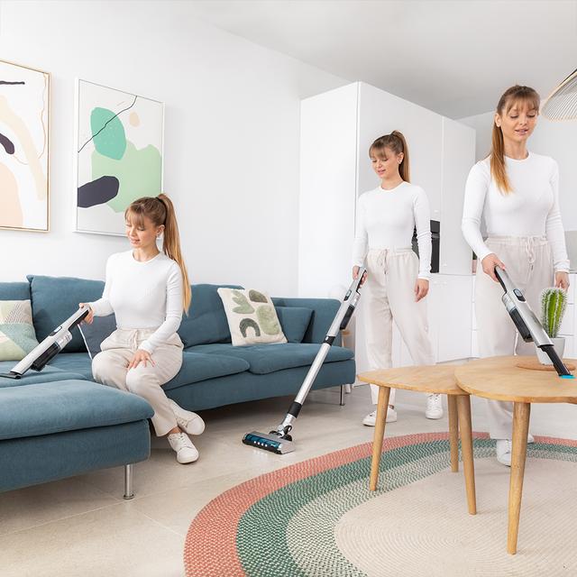 Cecotec Scoba 2100 Jalisco Aspirador Escoba Sin Cables Sin Bolsa Con Diseño Ultraligero (menos De 1 Kg En Mano Y 1 6 Kg Entero) Y Motor Digital Brushless De 210 W Y 20 KPa De Poder De Succión. Autonomía De Hasta 45 Minutos. D
