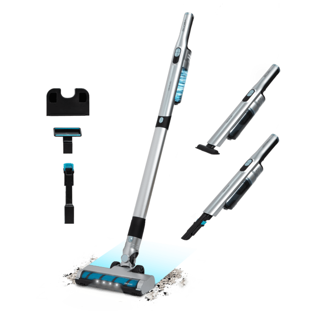 Cecotec Scoba 2100 Jalisco Aspirador escoba sin cables sin bolsa con diseño ultraligero (menos de 1 kg en mano y 1 6 kg entero) y motor Digital Brushless de 210 W y 20 kPa de poder de succión. Autonomía de hasta 45 minutos. D