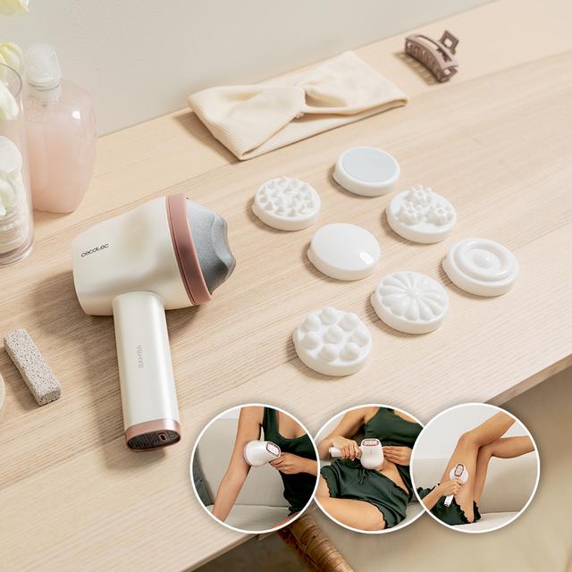 Cecotec SkinCare Push Up Masajeador Corporal Anticelulítico Con 8 Cabezales 5 Modos Y 6 Niveles De Intensidad Masajeador Corporal Anticelulítico