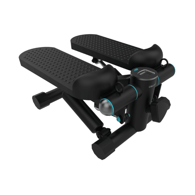 Cecotec Stepper Drumfit StepTrain 1000 Band Stepper Con Bandas Elásticas De Resistencia. Pantalla LCD. Pedales Antideslizantes. Resistencia Manual. Máximo Peso Del Usuario 100 Kg. Stepper