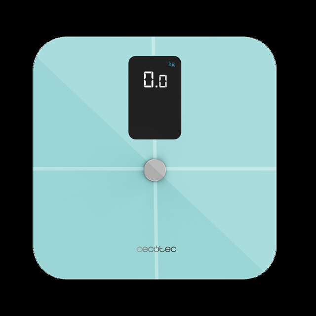 Cecotec Surface Precision 10400 Smart Healthy Vision Blue. Báscula De Baño Inteligente Con Medición De Bioimpedancia App Gran Pantalla 17 Parámetros Báscula Bioimpedancia De Baño