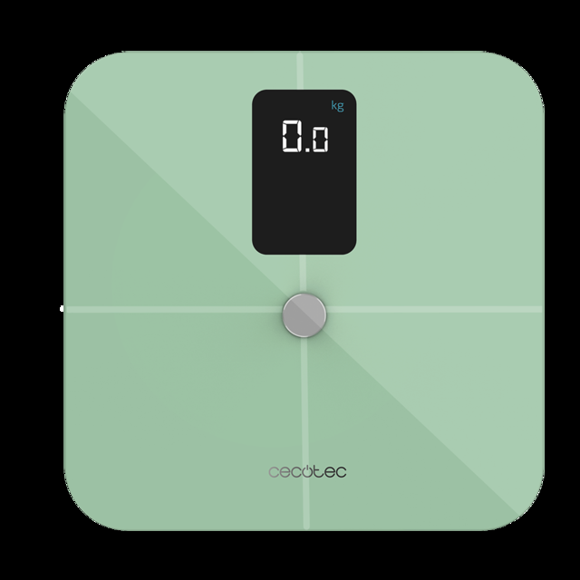 Cecotec Surface Precision 10400 Smart Healthy Vision Green. Báscula De Baño Inteligente Con Medición De Bioimpedancia App 15 Parámetros Báscula De Baño