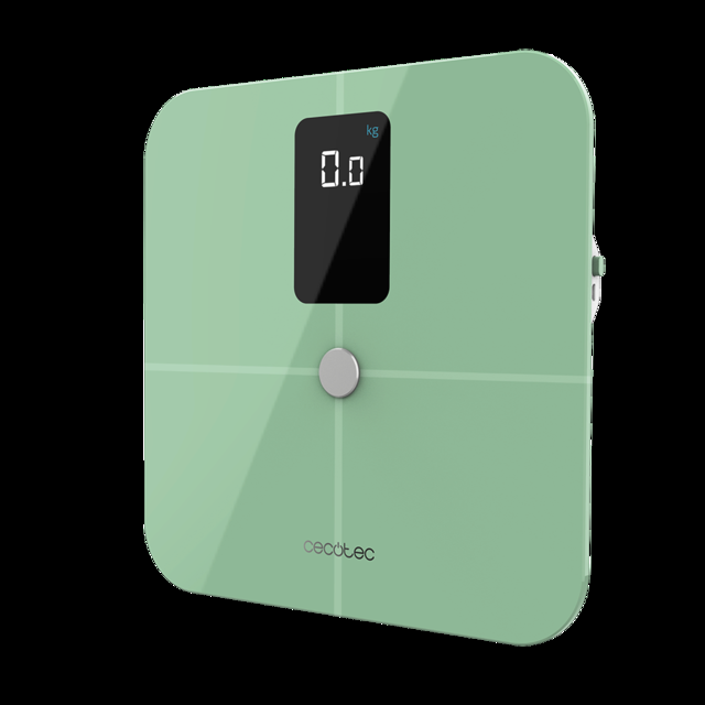 Cecotec Surface Precision 10400 Smart Healthy Vision Green. Báscula De Baño Inteligente Con Medición De Bioimpedancia App 15 Parámetros Báscula De Baño