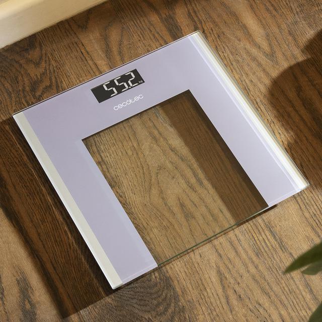 Cecotec Surface Precision 9100 Healthy. Báscula De Baño Digital Con Plataforma De Cristal De Alta Seguridad Pantalla LCD Invertida Capacidad Máxima De 180kgr Lista Para Usar Cinta Métrica Báscula De Baño Digital Precisa