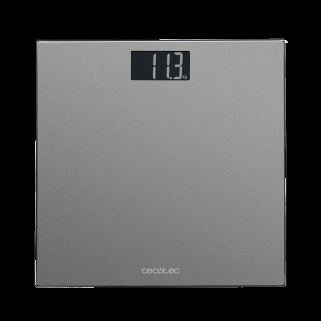 Cecotec Surface Precision 9200 Healthy. Báscula de baño digital de Plataforma de acero inoxidable Antihuellas Pantalla LCD invertida Capacidad máxima de 180kgr Cinta métrica Báscula de baño digital precisa  