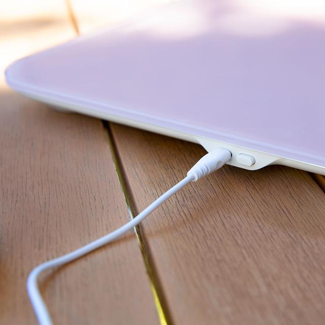 Cecotec Surface Precision 9350 Healthy Rose. Báscula De Baño Digital Carga USB Pantalla LED Invisible 300 X 300 Mm 4 Sensores De Medición Hasta 180 Kg Báscula De Baño Digital Con Carga USB Y Pantalla Invisible