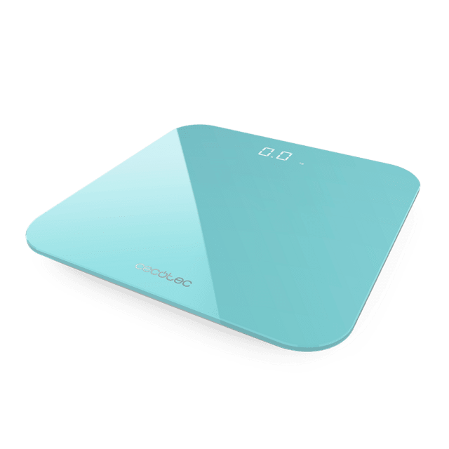Cecotec Surface Precision 9350 Healthy Sky. Báscula De Baño Digital Con Carga USB Pantalla LED Invisible 300 X 300 Mm 4 Sensores De Medición Hasta 180 Kg Báscula De Baño Digital Con Carga USB Y Pantalla Invisible