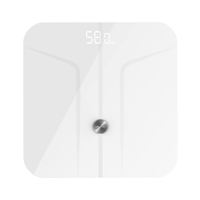 Cecotec Surface Precision 9700 Smart Healthy. Báscula De Baño Con Función Bioimpedancia Conectividad Bluetooth Superficie Vidrio Templado Báscula De Baño Con Función De Bioimpedancia