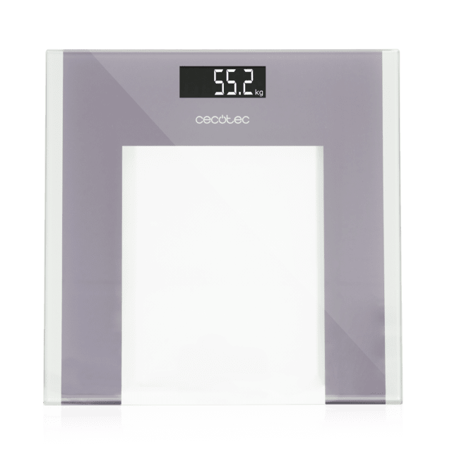 Cecotec Surface Precision Healthy digital de alta precisión. Báscula de baño Con plataforma de cristal templado de alta seguridad pantalla LCD invertida y capacidad máxima de 180 kg. Incluye cinta métrica. Báscula de baño
