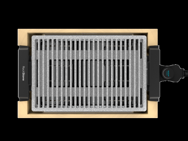 Cecotec Tasty&Grill 2000 Bamboo LineStone. Plancha De Asar Eléctrica Con Potencia 2000 W Estructura Bambú Termostato Regulable Superficie Grill Revestimiento RockStone Apta Lavavajillas Plancha Eléctrica Cocina 2000 W
