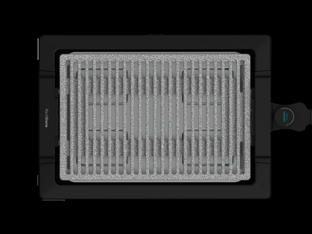 Cecotec Tasty&Grill 2000 Inox LineStone. Plancha De Asar Eléctrica Con Potencia 2000 W Acabados Acero Inoxidable Termostato Regulable Superficie Grill Revestimiento RockStone Apta Lavavajillas Plancha Eléctrica Cocina 2000 W