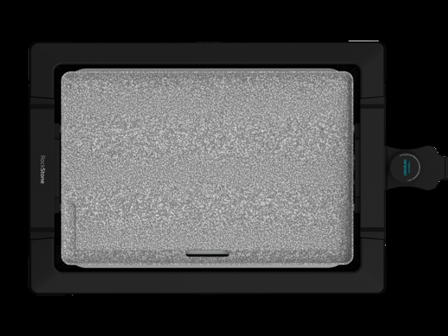 Cecotec Tasty&Grill 2000 InoxStone. Plancha Eléctrica De 2000 W Placa RockStone Antiadherente Termostato Regulable 5 Niveles Potencia Placa Extraíble Apta Lavavajillas Plancha Eléctrica Cocina 2000 W