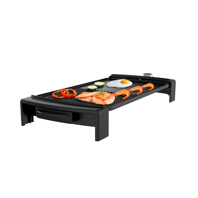 Cecotec Tasty&Grill 2500 BlackWater MixGrill. Plancha de Asar Eléctrica con 2150 W Revestimiento Antiadherente Superficie Mixta Termostato Regulable Apta para Lavavajillas Plancha de asar eléctrica de 2150 W con revestimiento