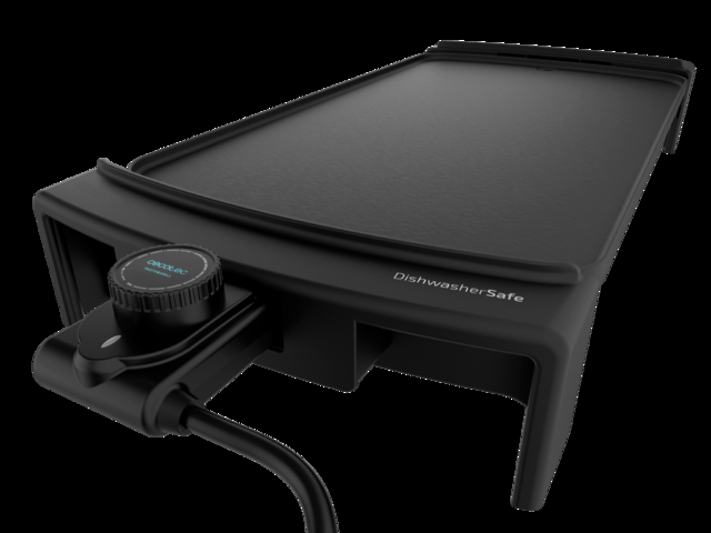 Cecotec Tasty&Grill 3000 Blackwater. Plancha De Asar Con Potencia 2600 W Resistencia En M Termostato Regulable Apta Para Lavavajillas Plancha Eléctrica Cocina 2600 W