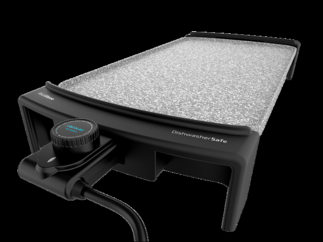 Cecotec Tasty &Grill 3000 RockWater. Plancha Eléctrica De 2600 W Revestimiento De Riedra RockStone Resistencia En Forma De M Termostato Ajustable Piezas Aptas Para Lavavajillas Plancha Eléctrica Cocina 2600 W