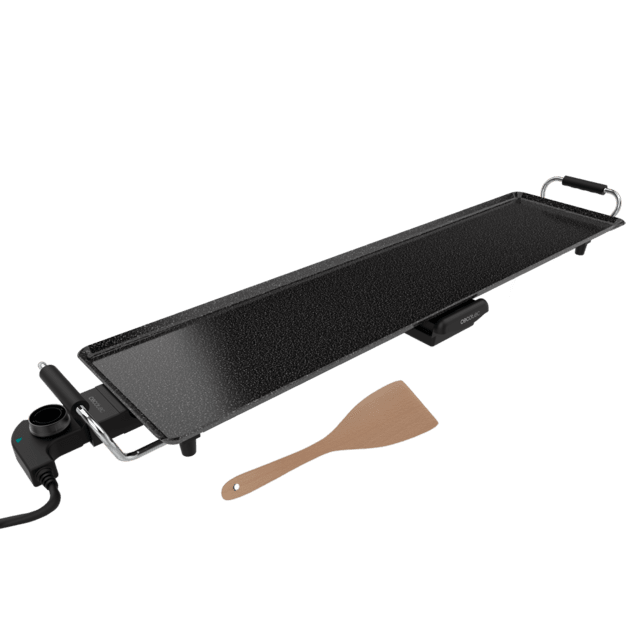 Cecotec Tasty&Grill 3000 RockWater XXL. 2400 W Plancha de Asar Eléctrica con Gran superficie 90x22cm Revestimiento Piedra RockStone Antiadherente Termostato Regulable Plancha eléctrica cocina 2400 W