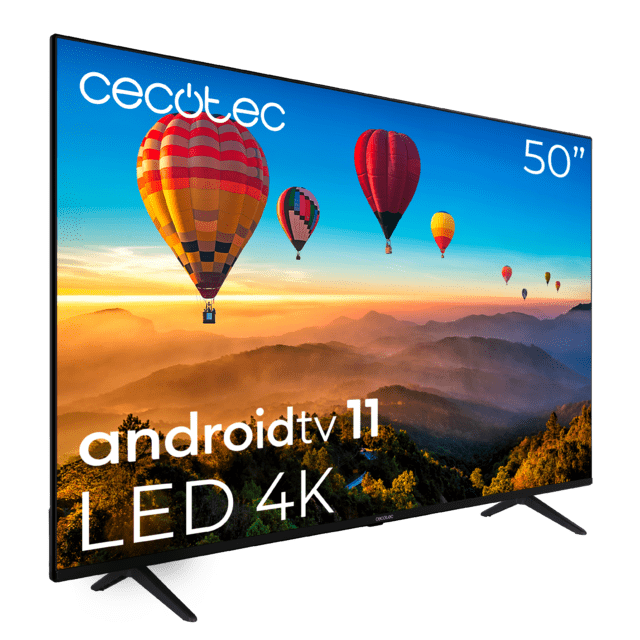 Cecotec Televisión TV Cecotec A1 Series ALU10050S LED 50” Con Resolución 4K UHD Y Sistema Operativo Android TV Televisión LED 50" Smart TV