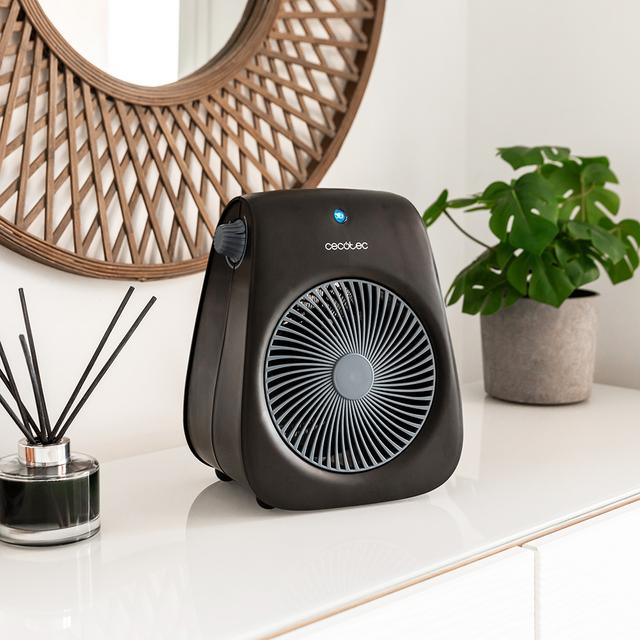 Cecotec Termoventilador ReadyWarm 2000 Max Force Black Termoventilador Con 2000 W 2 Niveles De Potencia Y 3 Modos De Funcionamiento. Calefactor / Termoventilador 2000 W
