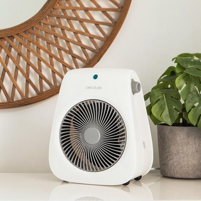 Cecotec Termoventilador ReadyWarm 2000 Max Force White Termoventilador Con 2000 W 2 Niveles De Potencia Y 3 Modos De Funcionamiento. Termoventilador