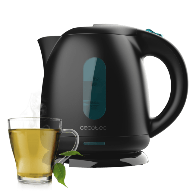 Cecotec Thermosense 140 Black Hervidor De Agua De 1 Litro De Capacidad Libre De BPA Y Con 2200 W. Hervidor De Agua 