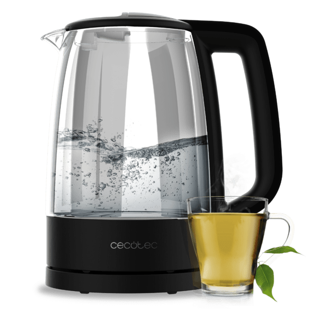 Cecotec ThermoSense 320 Clear Hervidor De Agua De 1 7 Litros Cuerpo De Vidrio De Borosilicato De Alta Calidad Con 2200 W. Hervidor De Agua