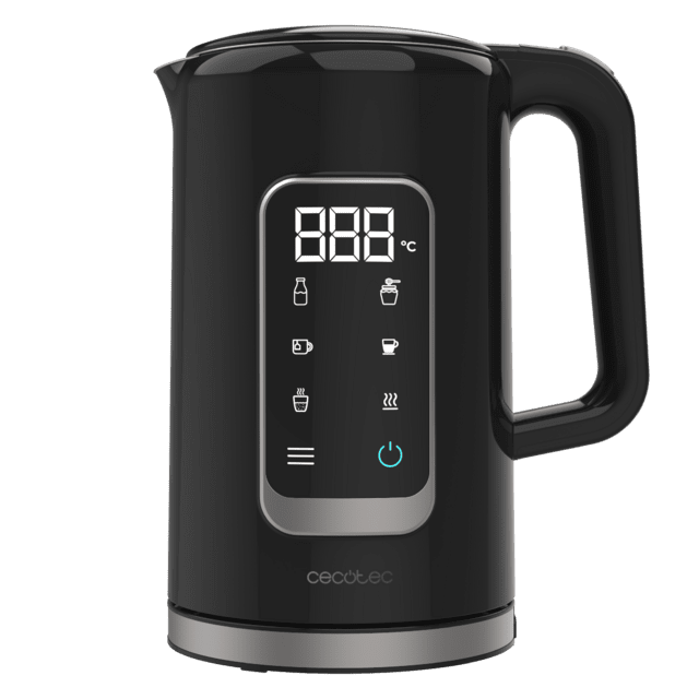 Cecotec Thermosense 500 Touch Hervidores De Agua De 1 7 Litros De Capacidad Pantalla Digital Y Con 2200 W. Hervidores De Agua