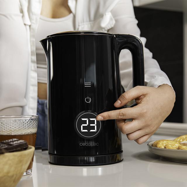 Cecotec Thermosense 600 Touch Neo Hervidores De Agua De 1 7 Litros De Capacidad Pantalla Digital Y Con 2200 W. Hervidores De Agua