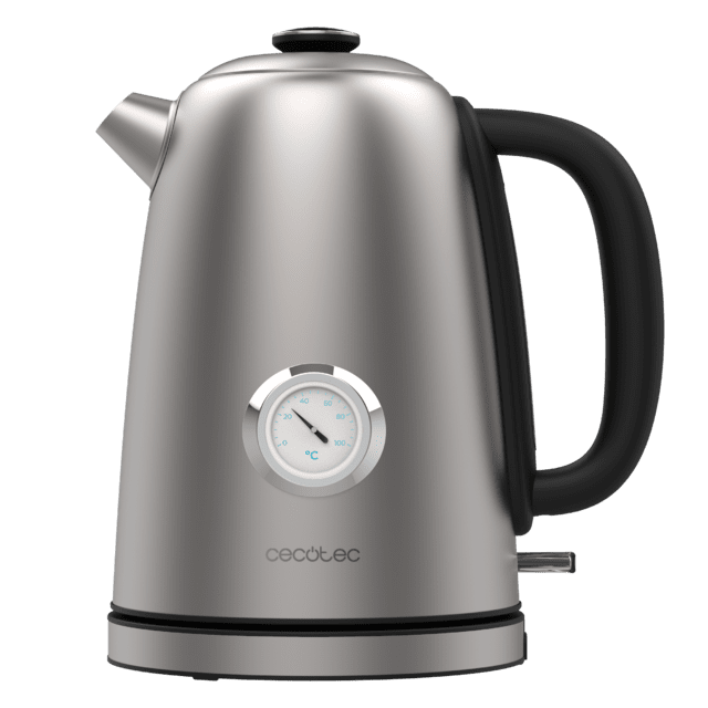 Cecotec Thermosense 620 Vintage Hervidor De Agua De 1 7 Litros Cuerpo De Acero Inoxidable Y Con 2200 W. Hervidor De Agua 