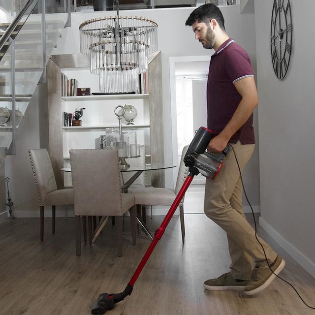 Cecotec ThunderBrush Aspirador Escoba Con Cable 2 En 1. Aspirador Vertical Y De Mano. Tecnología Ciclónica. Filtro HEPA. Eficiencia Energética Clase A+. Bajo Consumo De 600 W Aspirador Escoba Y De Mano Con Cable