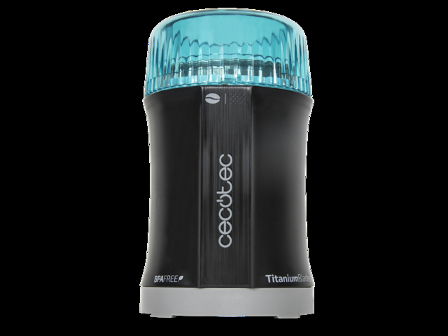 Cecotec TitanMill 200 Molinillo de Café y Especias Compacto 200 W Cuchillas recubiertas de Titanio Capacidad de 50 gr 10 Tazas de Café Recipiente de acero cepillado Sin tóxicos Molinillo de café y especias eléctrico  