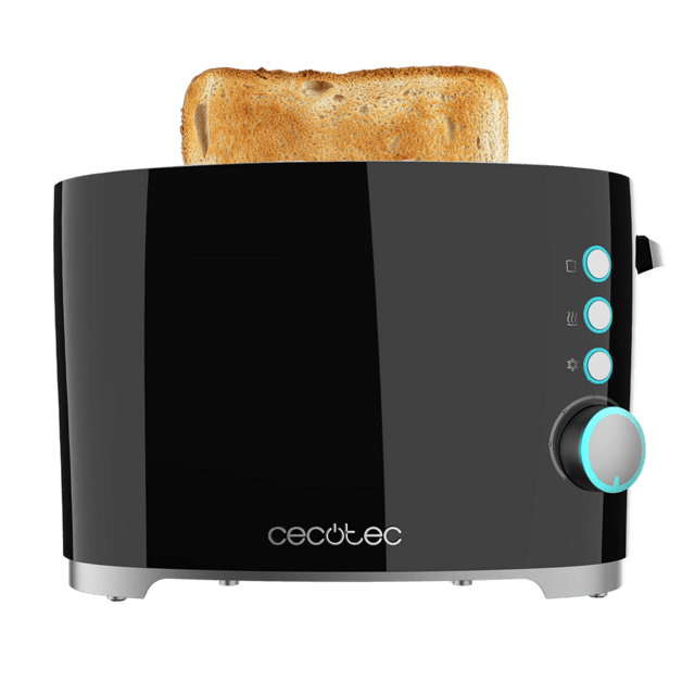 Cecotec Toast&Taste Double B Tostadora De Pan Con Capacidad Para Dos Tostadas. Incluye Pinzas Para Las Tostadas. 650 W De Potencia Y 7 Posiciones De Tostado Función Descongelar Y Función Recalentar. Sistema De Extraelevación