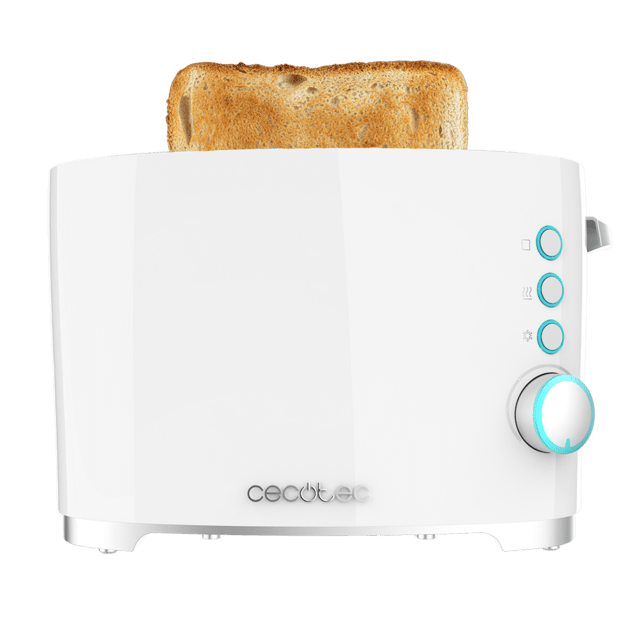 Cecotec Toast&Taste Double W Tostadora De Pan Con Capacidad Para Dos Tostadas. Incluye Pinzas Para Las Tostadas. 650 W De Potencia Y 7 Posiciones De Tostado Función Descongelar Y Función Recalentar. Sistema De Extraelevación