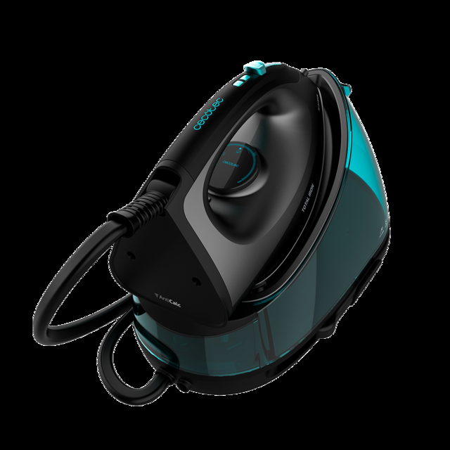 Cecotec Total Iron 7200 Titan. Centro De Planchado De 2700 W 7 Bares De Presión Suela Cerámica Vapor Continuo 150g/min Sistema Antigoteo Y De Seguridad Depósito Agua De 2L Plancha De Vapor Para Ropa
