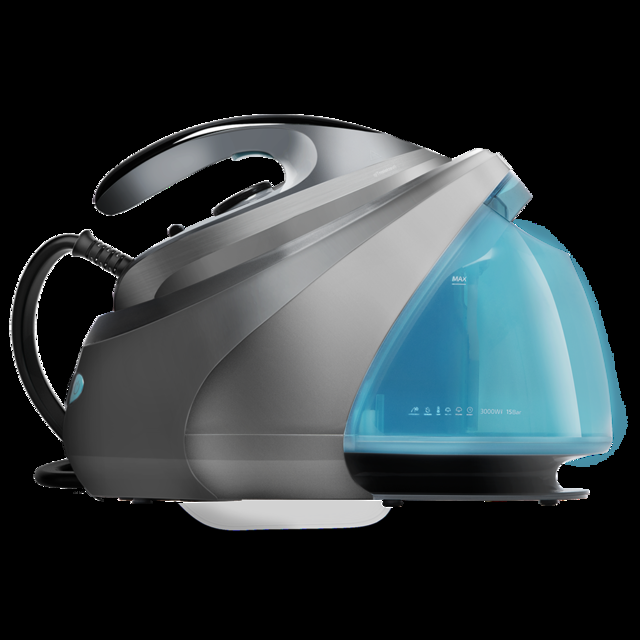 Cecotec Total Iron Expert 8500 Implode. Centro de Planchado de 3000 W 10 Bares de presión Suela Antideslizante Golpe de Vapor 625g/min Vapor Continuo 155 g/min Plancha de vapor para ropa