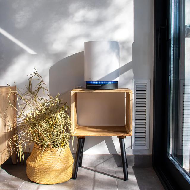 Cecotec TotalPure 1600 Style Pro. Purificador De Aire Bajo Consumo Y Potencia De 45 W 130 CADR 4 Etapas De Filtrado Temporizador Motor DC 3 Velocidades Cobertura De 40 M3 Purificador