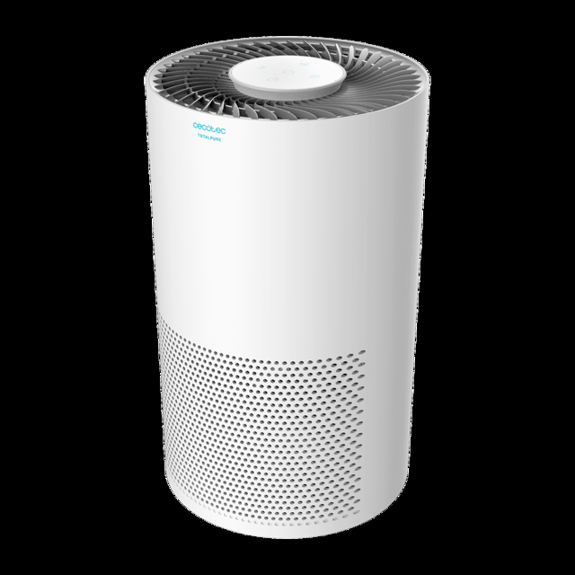 Cecotec TotalPure 2000 Connected. Purificador De Aire Con Mando A Distancia De 50 W 160 CADR 3 Etapas De Filtrado Panel Táctil Control Por Wi-fi Temporizador Cobertura 50 M3 Purificador De Aire Con 160 CADR 3 Etapas De Filtrado