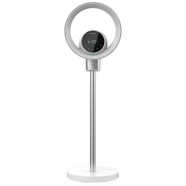 Cecotec TotalPure 2in1 MoonStyle 2 En 1: Ventilador Bladeless Y Purificador De Aire Con Motor DC Y Control Por Wifi. Con Pantalla LED 9 Velocidades 4 Modos Mando A Distancia Control Táctil Y Temporizador De Hasta 8 Horas. Venti