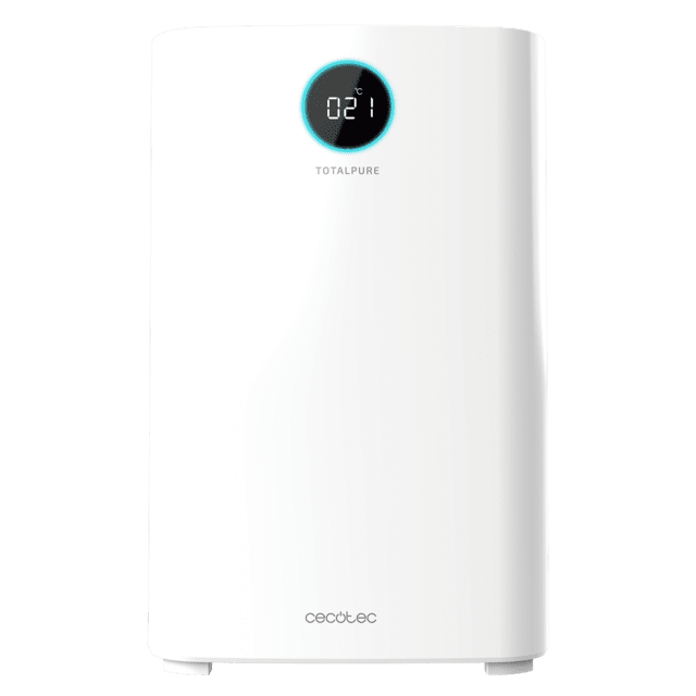 Cecotec TotalPure 5000 Connected M. Purificador De Aire De 30 W Bajo Consumo 360 CADR 3 Procesos De Filtración Pantalla LED Control Por Wi-Fi Temporizador Cobertura 130 M3 Purificador De Aire