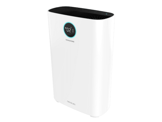 Cecotec TotalPure 7500 Connected. Purificador De Aire De 60 W Bajo Consumo 600 CADR 3 Procesos De Filtración Pantalla LED 4 Velocidades Control Por Wi-Fi Cobertura 200 M3 Purificador De Aire Con 600 CADR 200 M3 De Cobertura Pan