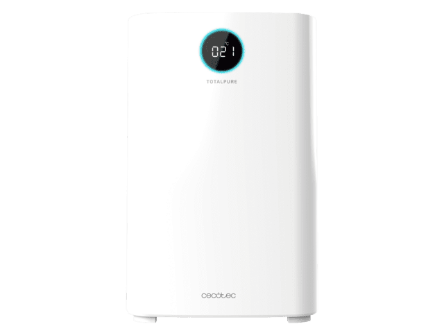 Cecotec TotalPure 7500 Connected. Purificador De Aire De 60 W Bajo Consumo 600 CADR 3 Procesos De Filtración Pantalla LED 4 Velocidades Control Por Wi-Fi Cobertura 200 M3 Purificador De Aire Con 600 CADR 200 M3 De Cobertura Pan