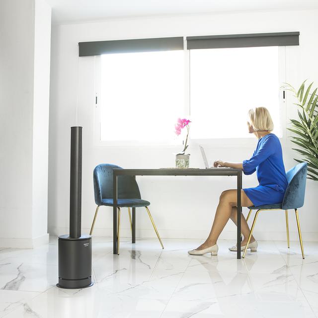 Cecotec TotalPure Connected MAX. Ventilador Calefactor Purificador De Aire Con Potencia Calefacción 2000W Potencia Ventilación 45W Purificador De Aire Temporizador Pantalla LED 14 Velocidades App Purificador De Aire