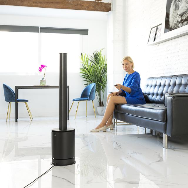 Cecotec TotalPure Connected MAX. Ventilador Calefactor Purificador De Aire Con Potencia Calefacción 2000W Potencia Ventilación 45W Purificador De Aire Temporizador Pantalla LED 14 Velocidades App Purificador De Aire