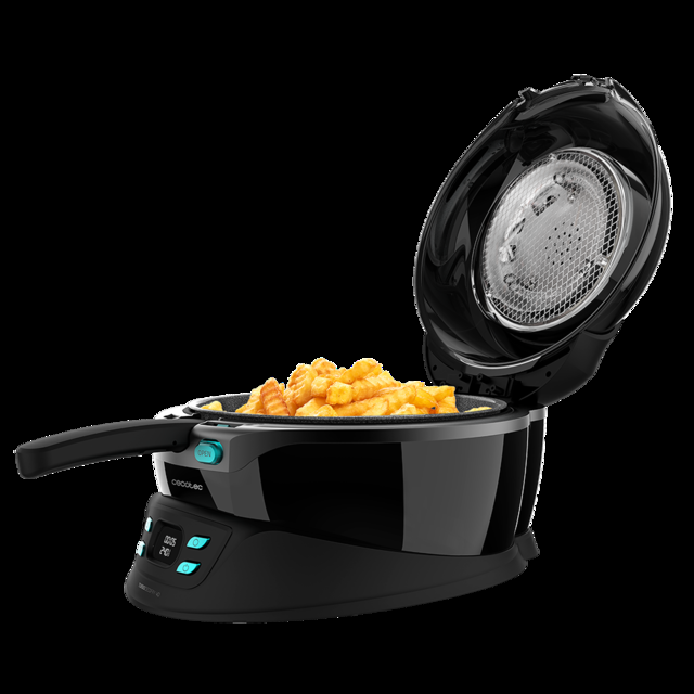 Cecotec TurboCecoFry 4D Healthy. Freidora Sin Aceite De 3 5 L De Aire Caliente Con 1350 W Dietética 8 Programas Tiempo Y Temperatura Ajustable Cocina A 2 Niveles Pala Mezcladora Recetario<h2 Class="d-flex Justify-content-center