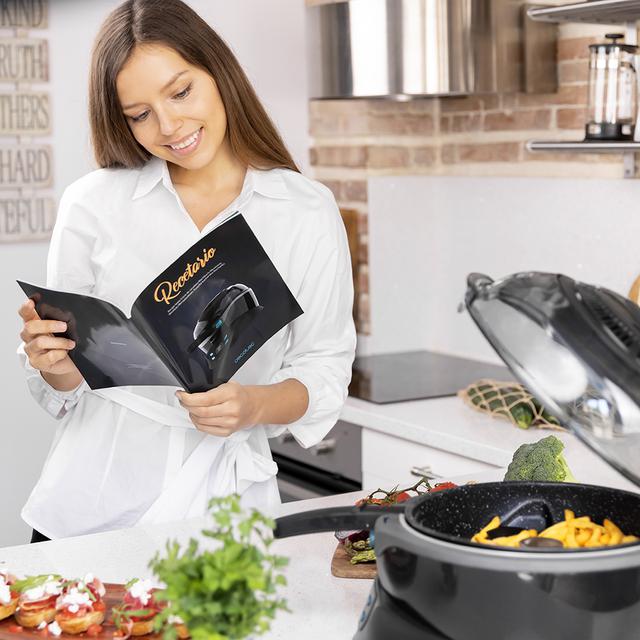Cecotec TurboCecoFry 4D Healthy. Freidora Sin Aceite De 3 5 L De Aire Caliente Con 1350 W Dietética 8 Programas Tiempo Y Temperatura Ajustable Cocina A 2 Niveles Pala Mezcladora Recetario<h2 Class="d-flex Justify-content-center