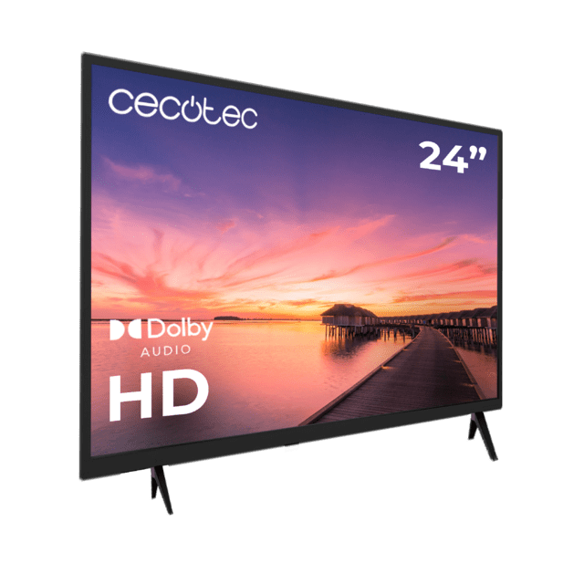 Cecotec TV Cecotec Televisión LED 24” Con Resolución HD Sistema Dolby Y Memoria Flash. Televisión LED 24”