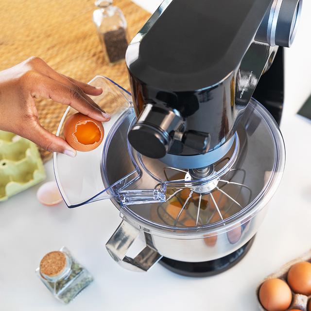 Cecotec Twist&Fusion 4000 Luxury Black. Batidora Amasadora De 800 W Cuerpo De Aluminio Fundido Motor DC 8 Velocidades Luz LED Bol De Acero Inoxidable De 5 2 L Batidora Amasadora