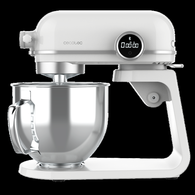 Cecotec Twist&Fusion 4500 Luxury White. Batidora Amasadora De 800 W Cuerpo De Aluminio Fundido Motor DC 8 Velocidades Luz LED Bol De Acero Inoxidable De 5 2 L<p Class="p1" Style="margin: 0px; Font-variant-numeric: Normal; Font-v