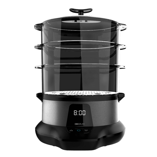 Cecotec Vapovita 3000 Pro Vaporera Para Cocinar Rápido Y Saludable Con 1L De Capacidad Gracias A Su Potencia De 1000w. Tiempo Ajustable Y Apto Para Lavavajillas Vaporera